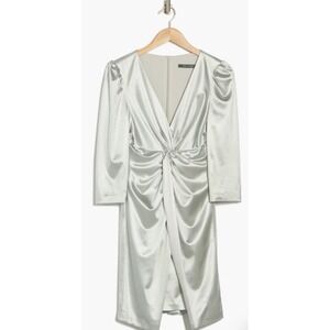 Julia Jordan Knotted Velour Sheath Dress